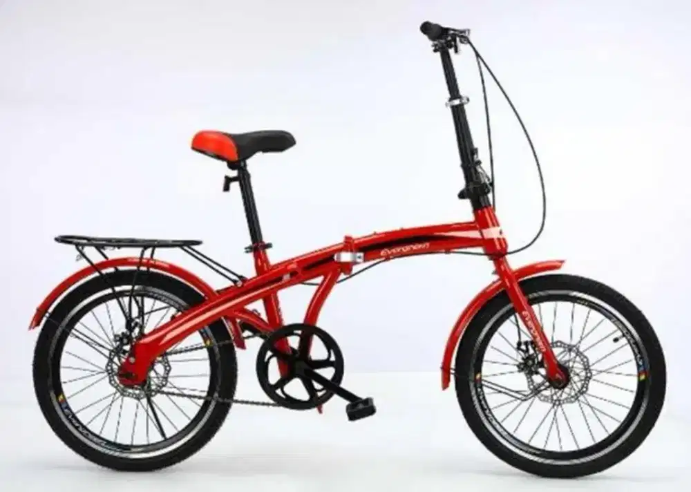 cycle express, SEPEDA LIPAT ANAK EVERGREEN FOLDING- RED 20 INCH