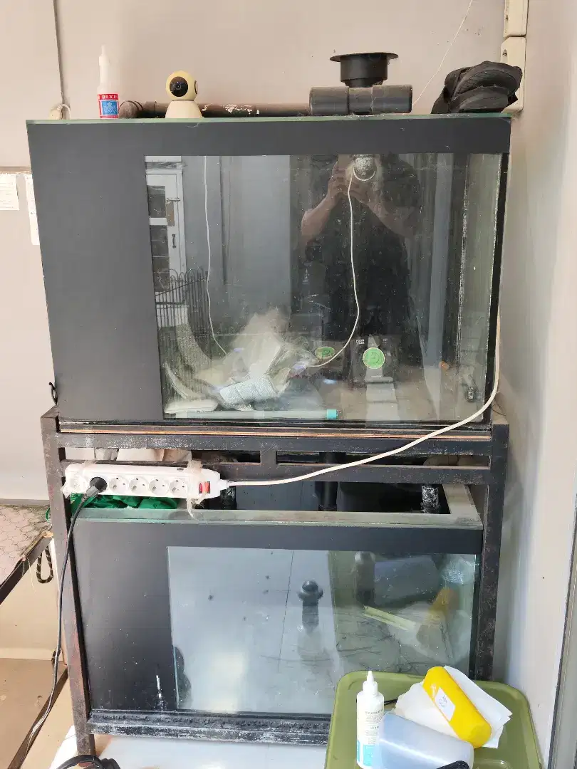 dijual aquarium second