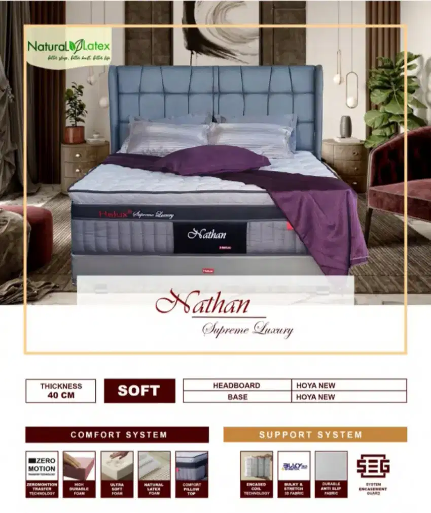 Spring bed HELUX diskon 50%