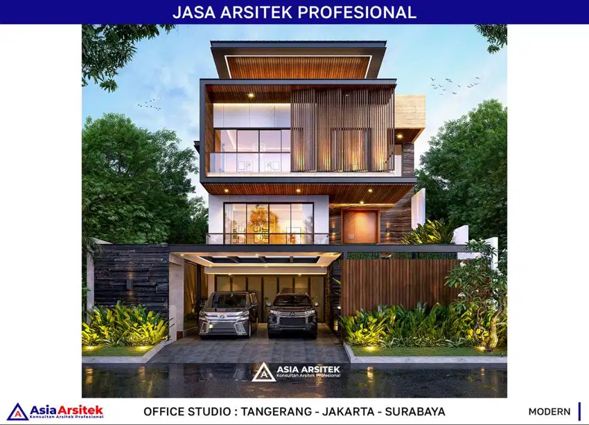 Jasa Arsitek Desain Gambar Rumah di Bekasi Desain Rumah 540 m2