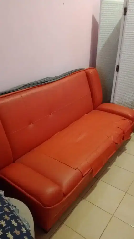Jual sofa bed apa adanya