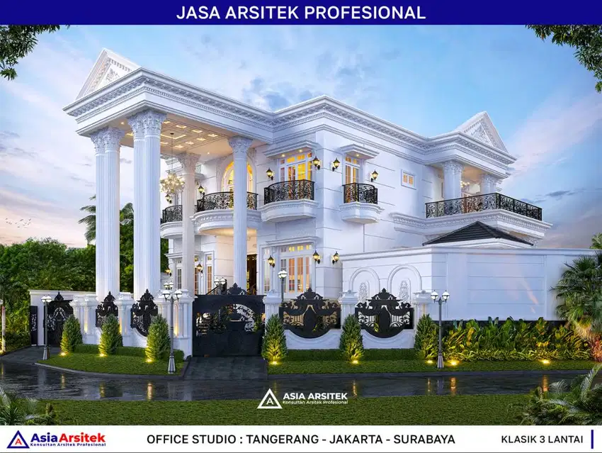 Jasa Arsitek Desain Gambar Rumah di Bekasi Desain Rumah 947 m2