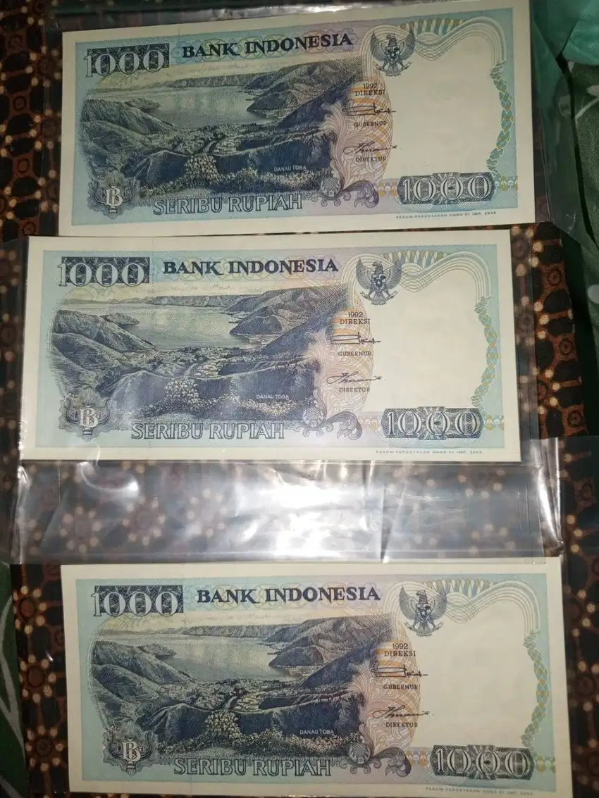 Uang Lama 1000 rupiah 1992 - Uang kuno Uang jadul