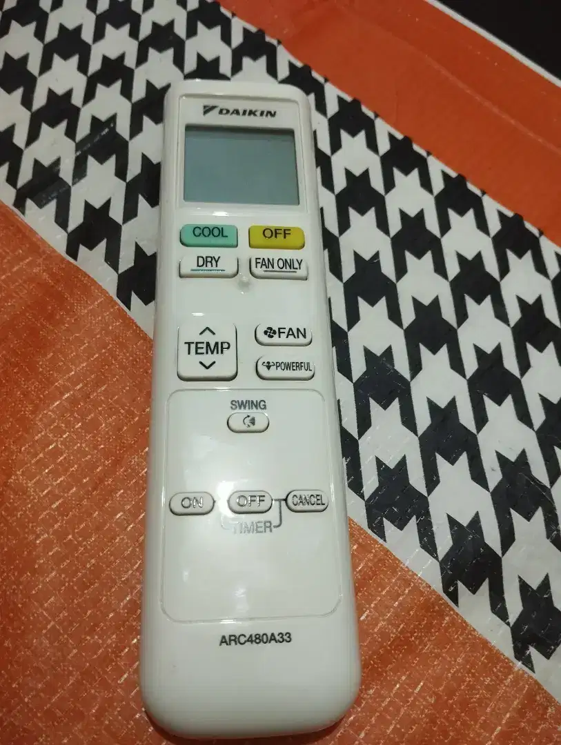 Remot ac daikin ori
