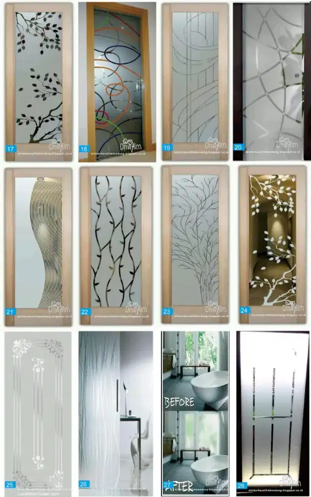 Sedia sticker kaca es sunblast dan kaca film UV tolak cahaya