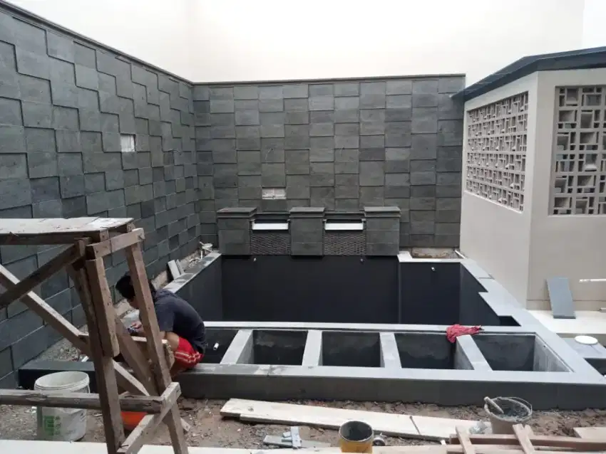 Pembuatan,servis dan reparasi kolam koi
