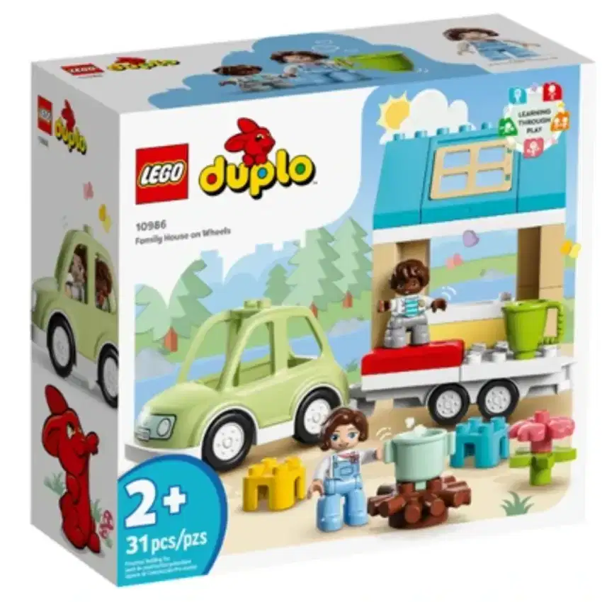 Mainan anak New Lego 10986 Duplo Family House On Wheel