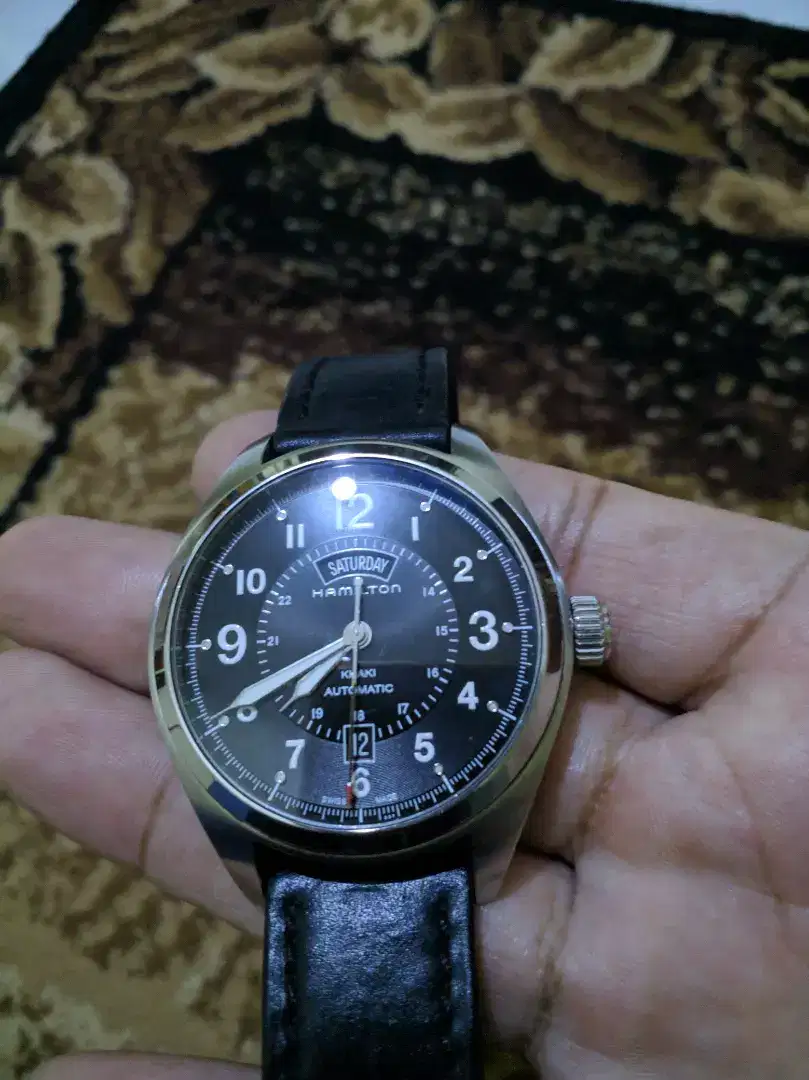 Hamilton khaki field day date auto H705050