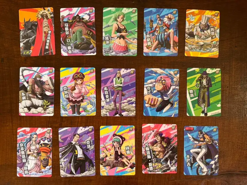 Koleksi kartu one piece versi OP WA101