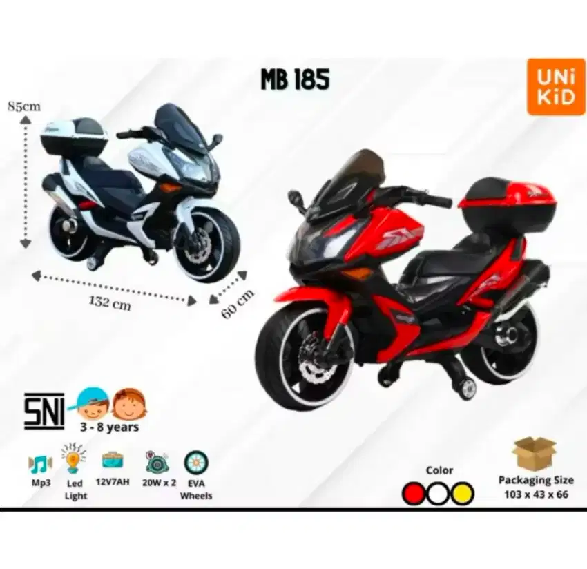 Motor mainan Aki Yamaha Xmax mb185 free ongkir terbatas