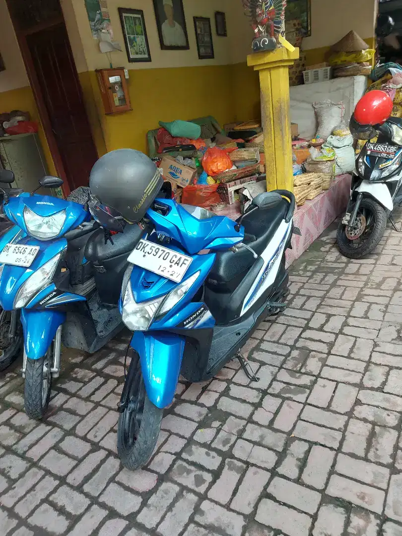 Nego Honda Beat Biru Injeksi