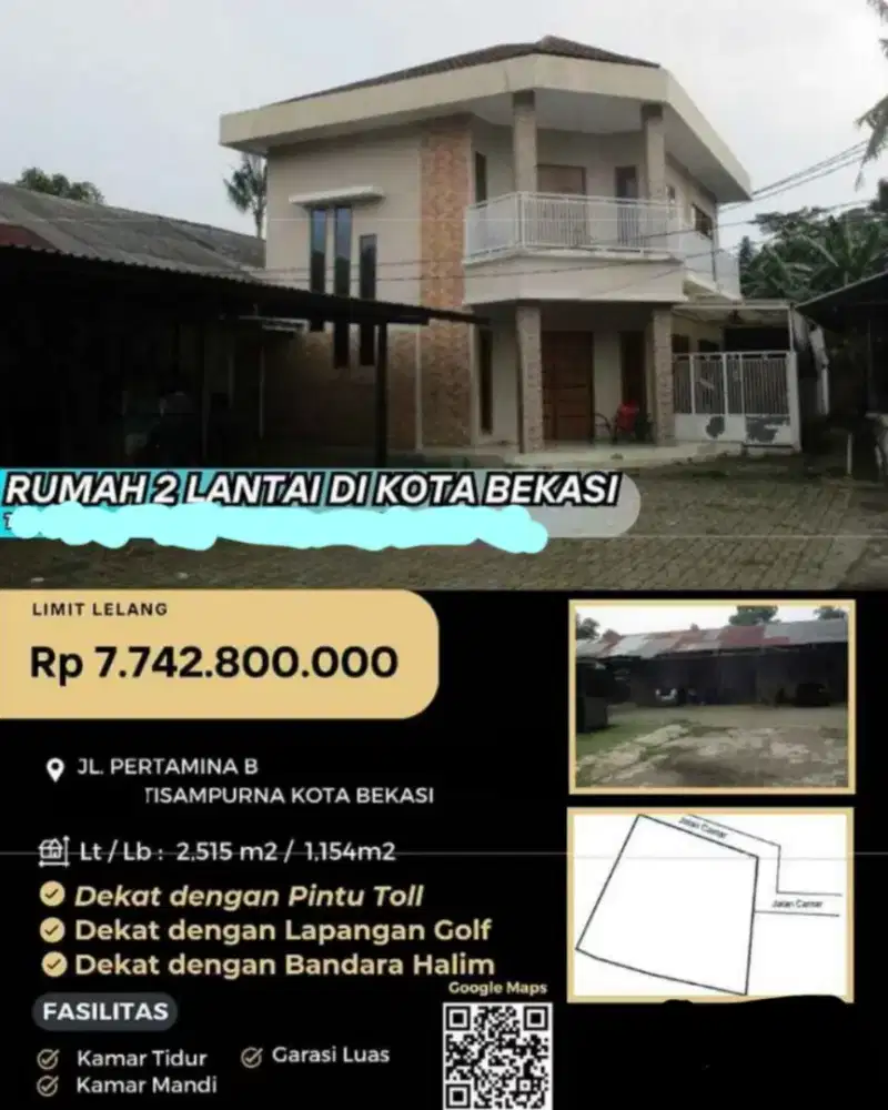 Dijual Rumah Siap Huni Pertamina B Jati Sampurna Bekasi