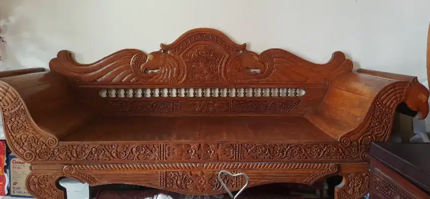 Jual murah kursi ukiran garuda kayu jati antik