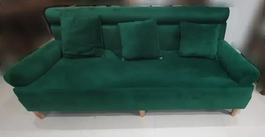 Sofa beludru premium 3 seater