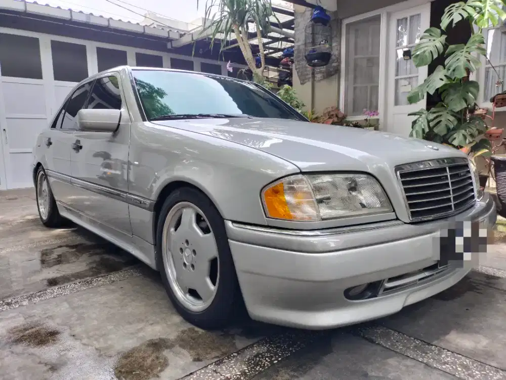 MERCEDES BENZ W202  C180 AT ESPRIT AMG line tahun 1995 silver mulus