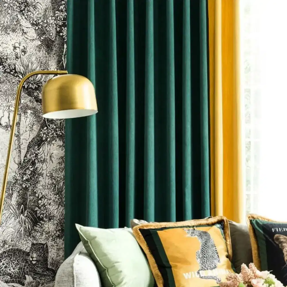 Pasang gordyn gorden murah vertikal roll blind jasa wallpaper dinding