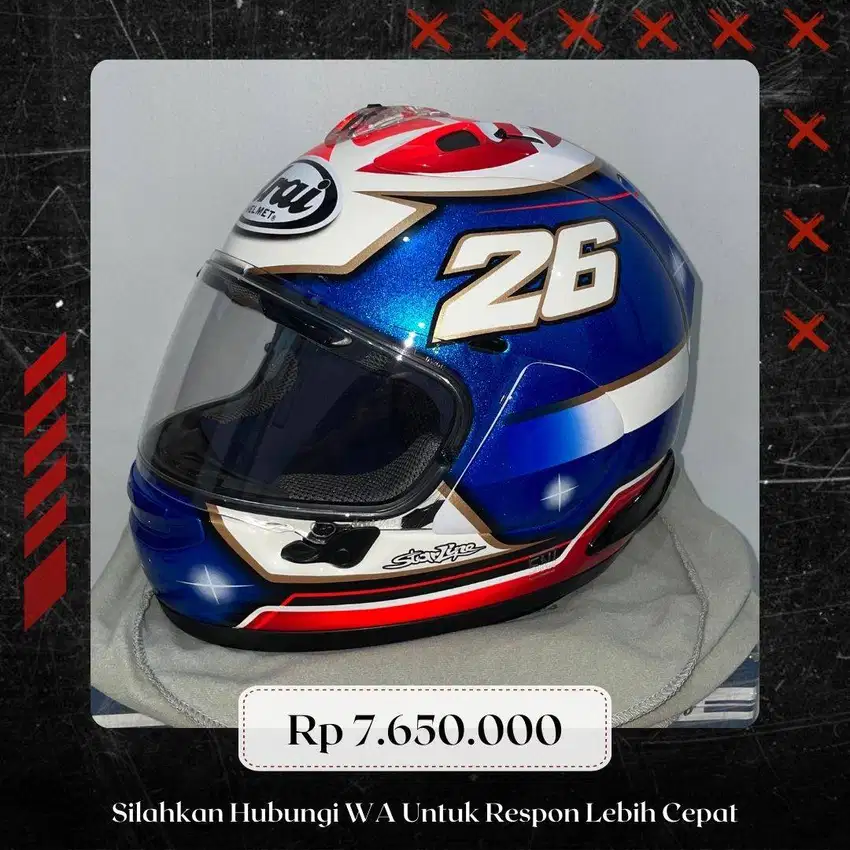 ARAI RX7X Pedrosa Samurai SNI Original Resmi