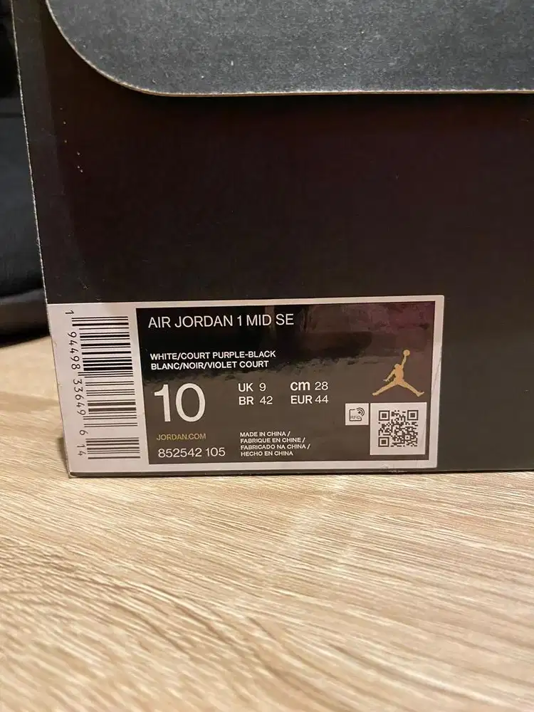 Nike Air Jordan 1 MID SE Black Purple