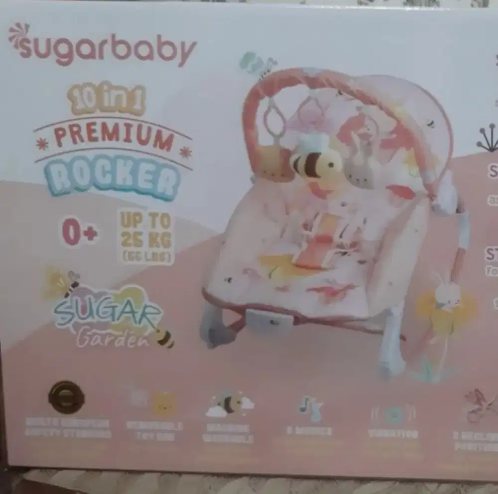 Bouncer Bayi Sugar Baby Baru Dengan Lullaby