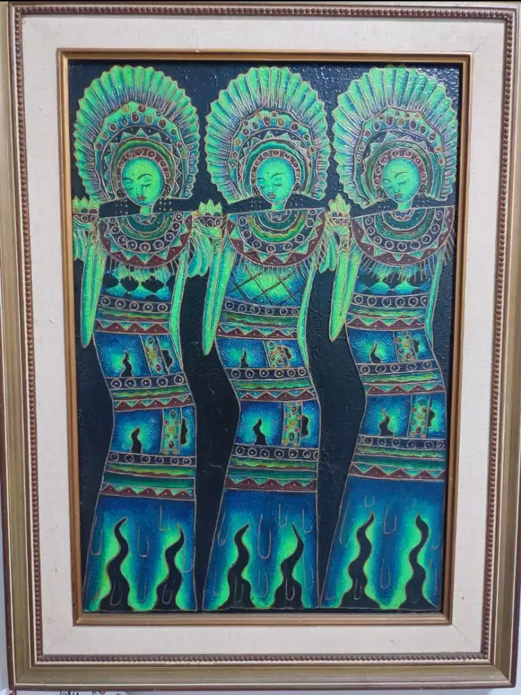Lukisan Tiga Wanita Bali