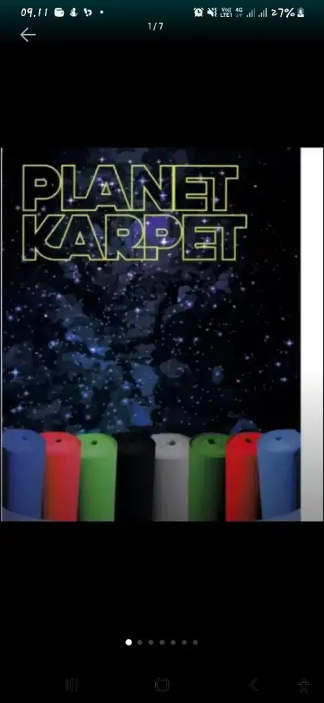 KARPET BLUDRU PK 737(MERAH CERAH)