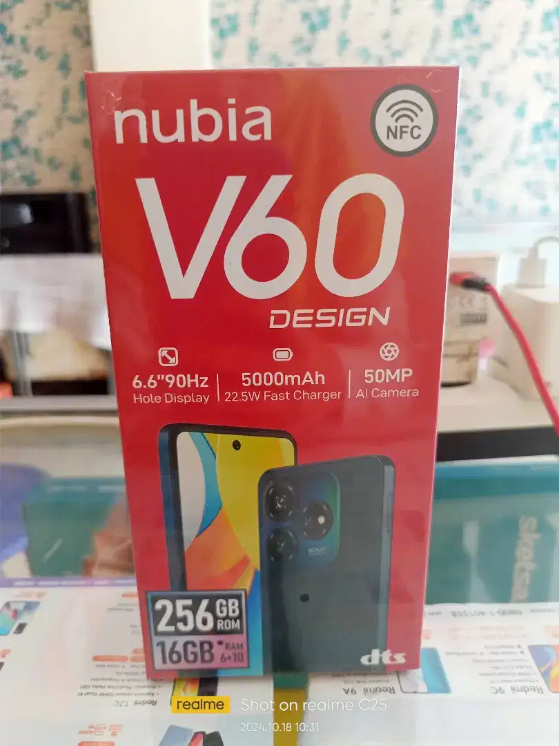 Nubia V60 NFC Design 6+10/256 BARU garansi resmi 1th bisa TT/Kredit