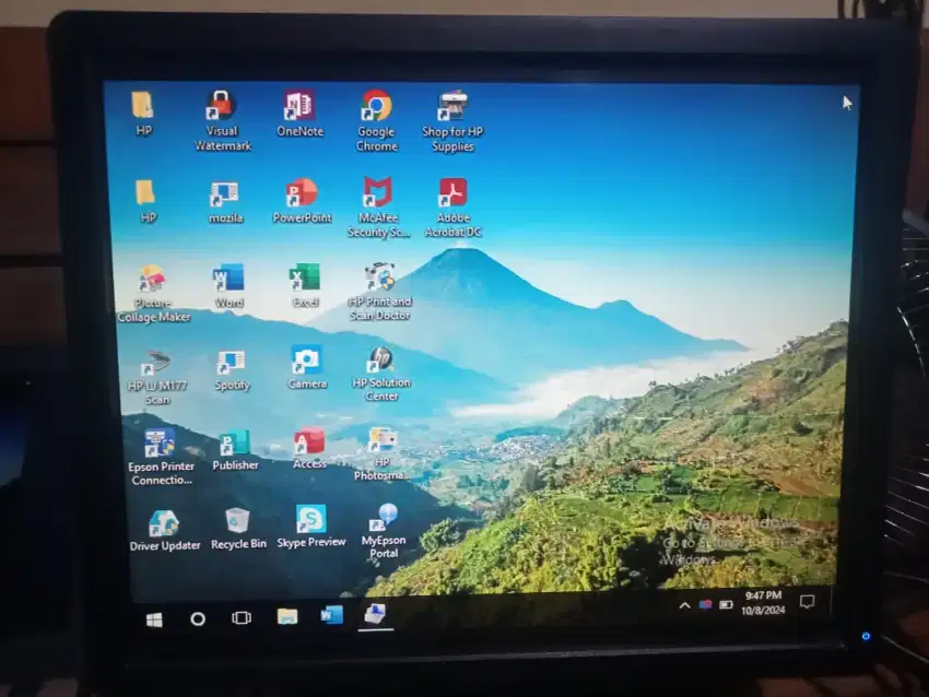 LCD Dell E1713SC, 17 Square, Normal, Kabel Komplit, COD Cijantung dsk