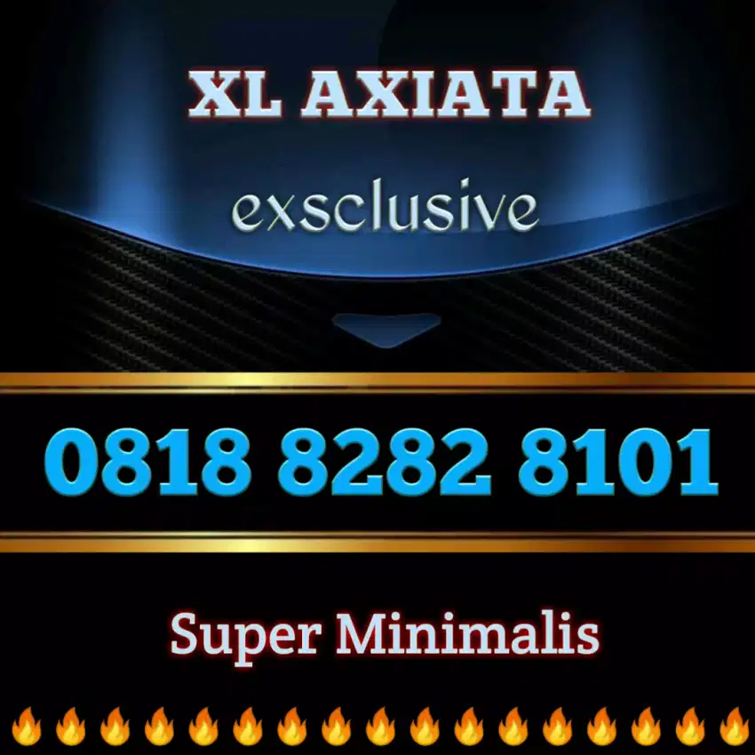 Nomor cantik exsclusive minimalis perdana XL Axiata 0818