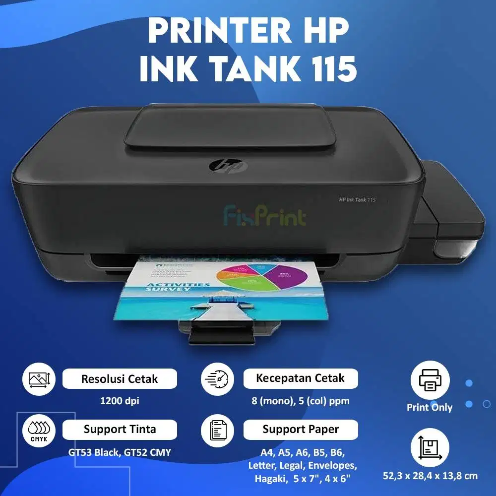 JUAL PRINTER HP INK TANK 115 BERGARANSI DAN MURAH