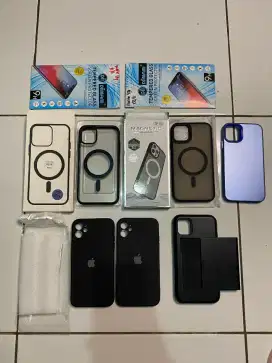 Aneka soft case Iphone 11 & Tempered Glass Anti Spy