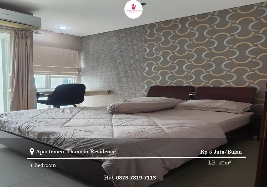 Disewakan Apartement Thamrin Residence 1BR Full Furnished