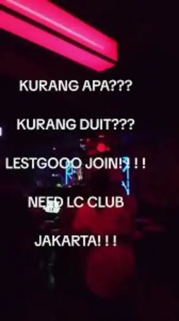 Loker LC dancer freelance jakarta club & karaoke