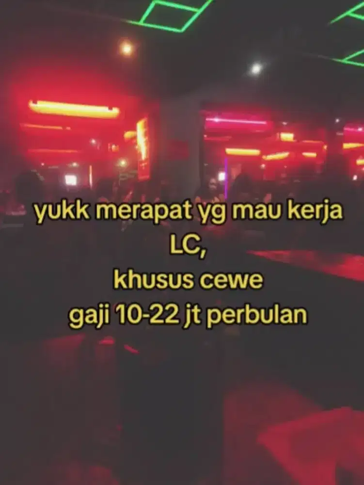 Tidak pakai kontrak ! Loker LC dancer freelance jakarta club & karaoke