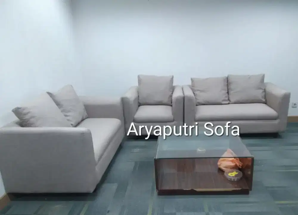 Menerima service sofa ganti kain/kulit