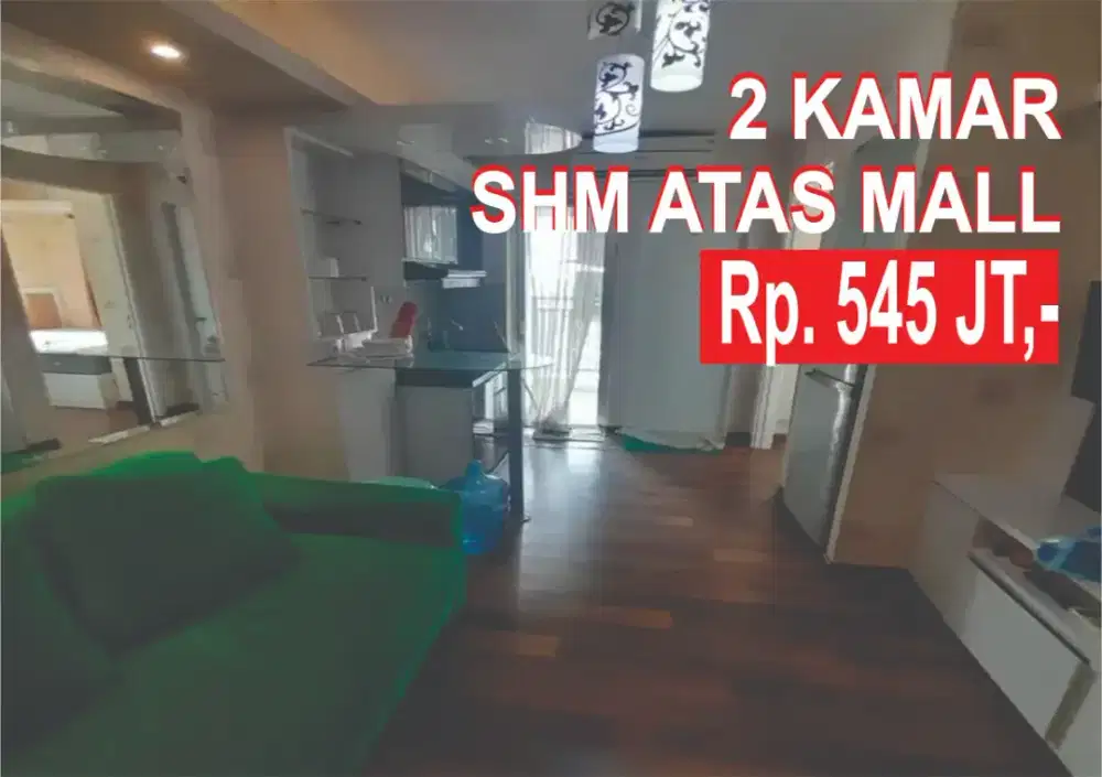 Turun Harga, Jual BU 2BR SHM Atas Mall Bassura City Basura JKT