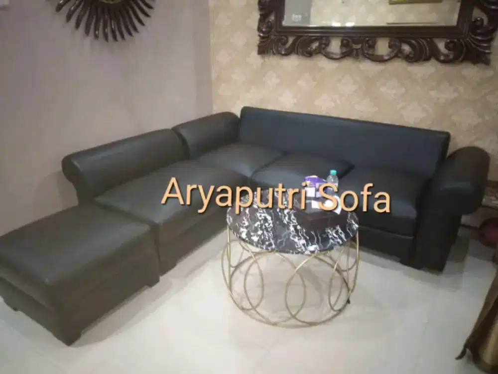 Menerima service sofa ganti kain / kulit