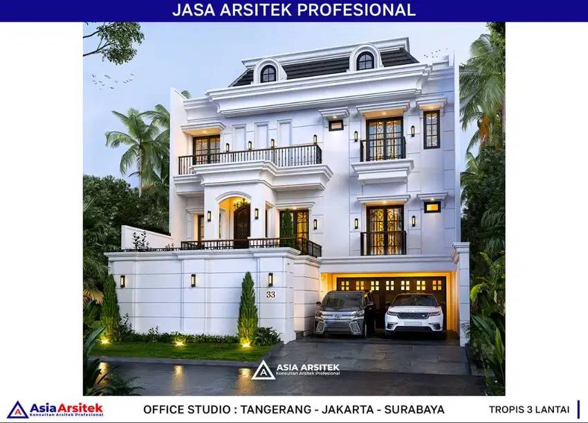 Jasa Arsitek Desain Gambar Rumah di Bekasi Desain Rumah 273 m2