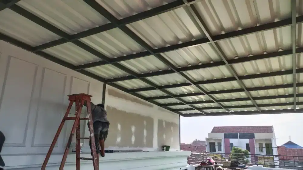 Kanopi besi atap alderon