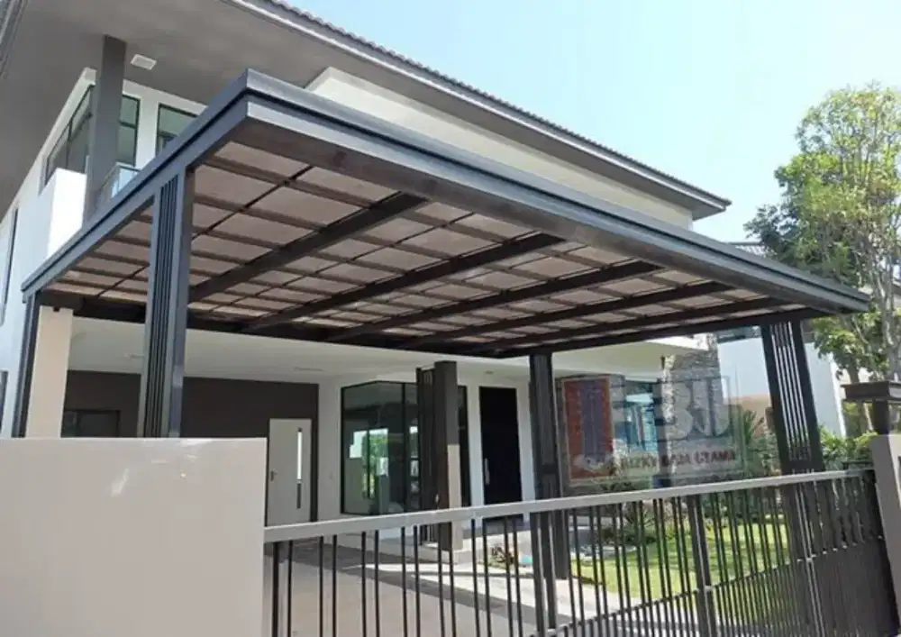 Kanopi besi atap alderon dan spandek