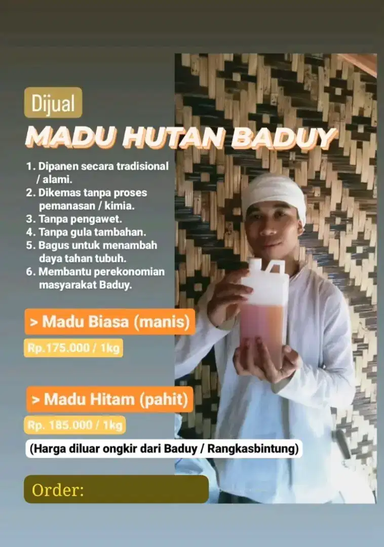 Jual Madu Hutan asli dari Baduy