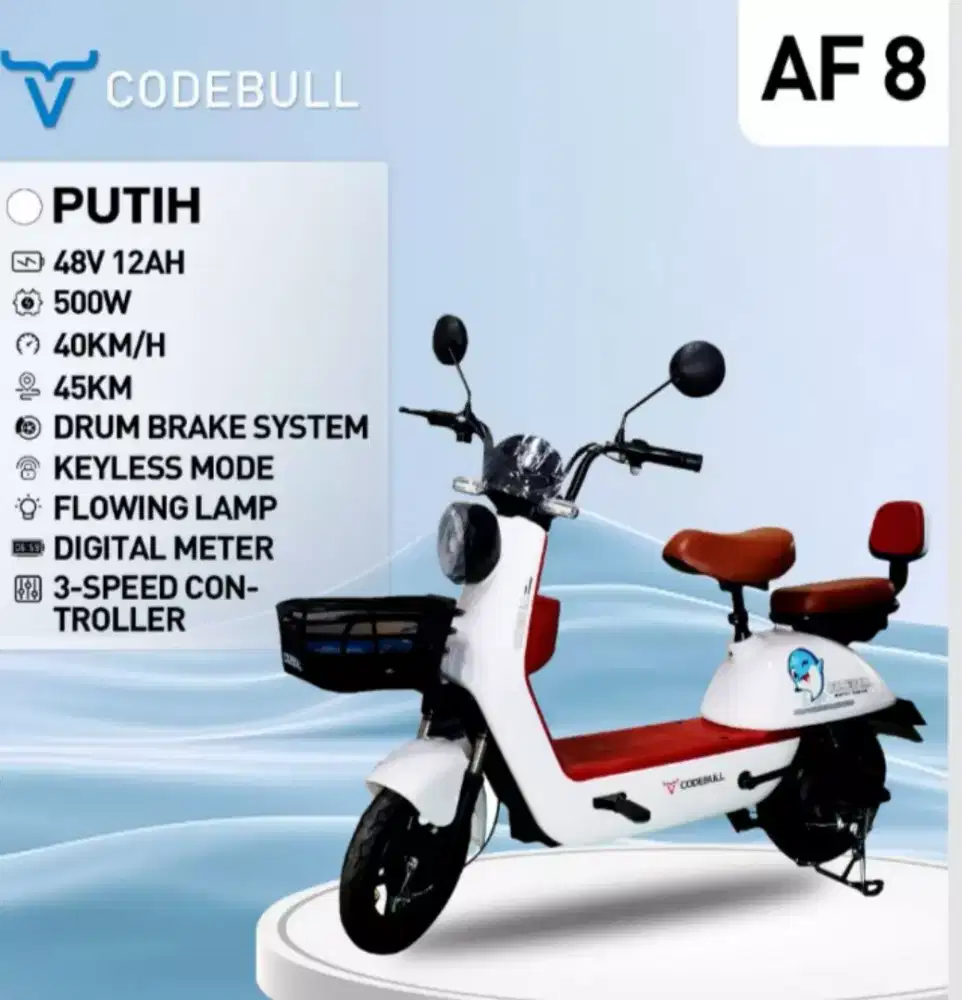 sepeda listrik gambar dolphin led full body cantik 3jutaaan