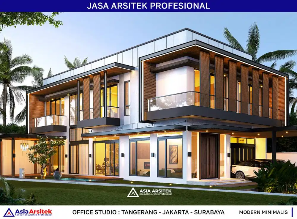 Jasa Arsitek Desain Gambar Rumah di Bekasi Desain Rumah 350 m2
