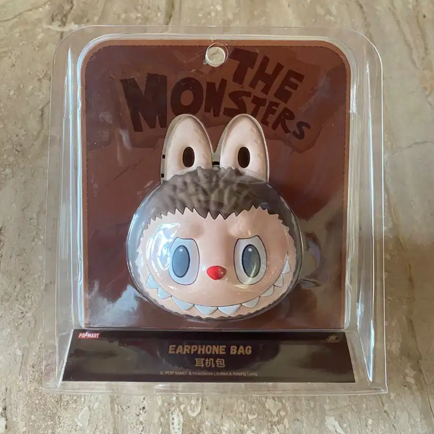 (NEW) Labubu Brown Silicone Earphone Bag ORIGINAL