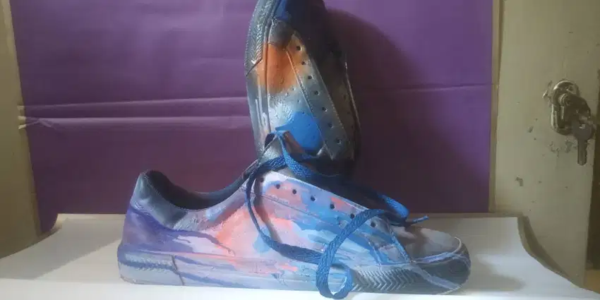 Sepatu fashion blue limited colour