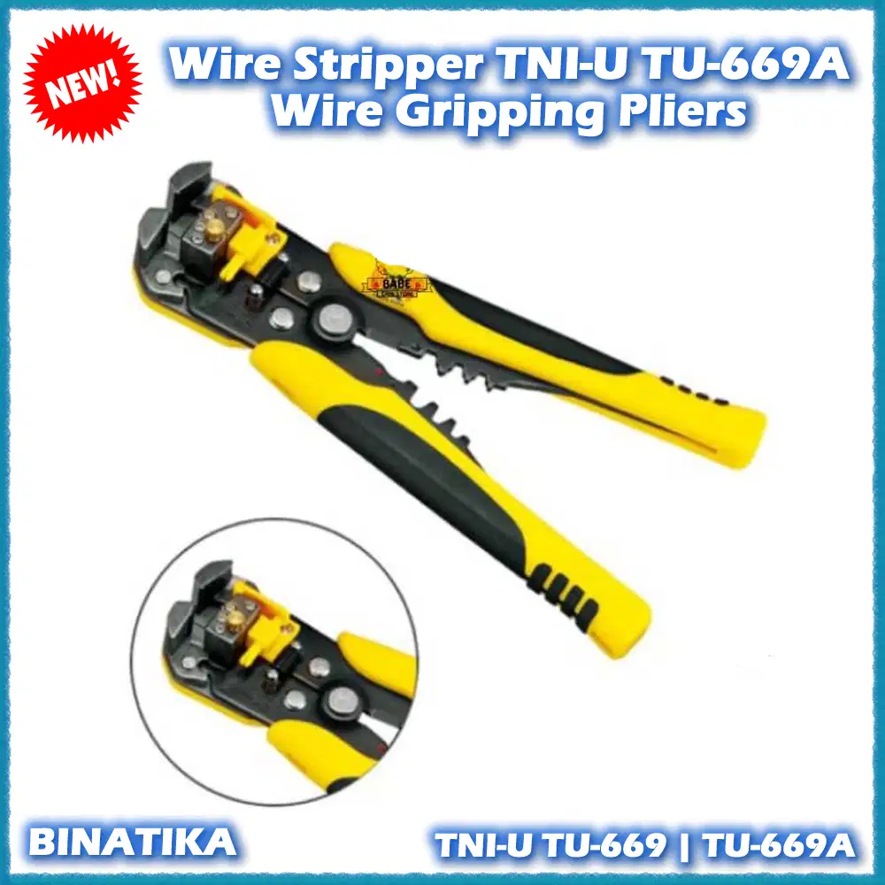 Tang Kupas Kulit Kabel Wire Stripper TNI-U TU-669A Tang Crimping