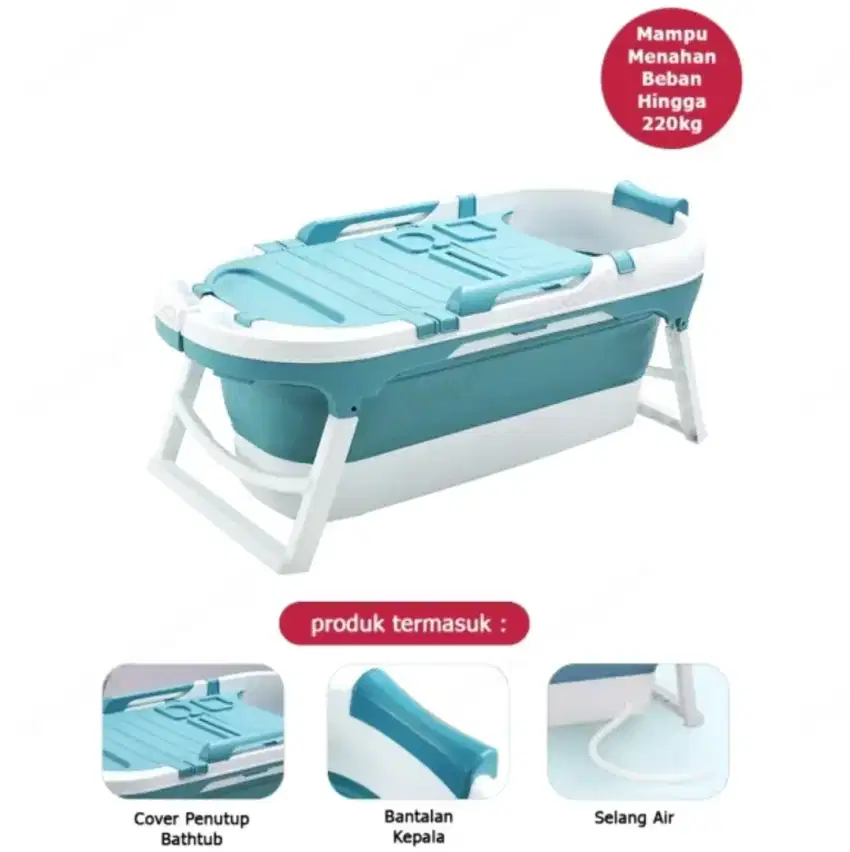 bak mandi lipat | bathtub portable | size besar 140