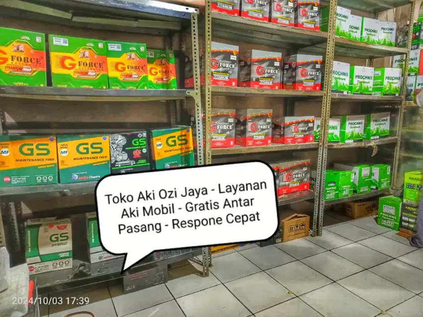 Toko Aki Mobil Free Antar Pasang Bogor & Depok , Langsung Antar