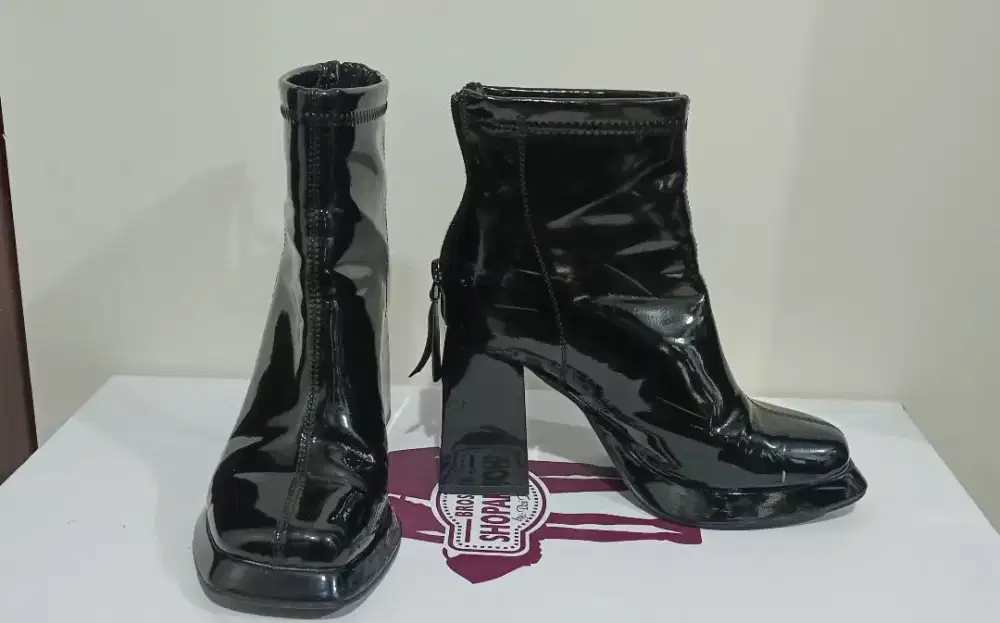 Boots import heels 9cm penyanyi dj dancer model