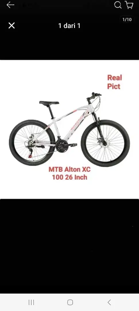 Sepeda MTB Alton XC 100 26 21sp , warna hitam, New, nego sampai jadi