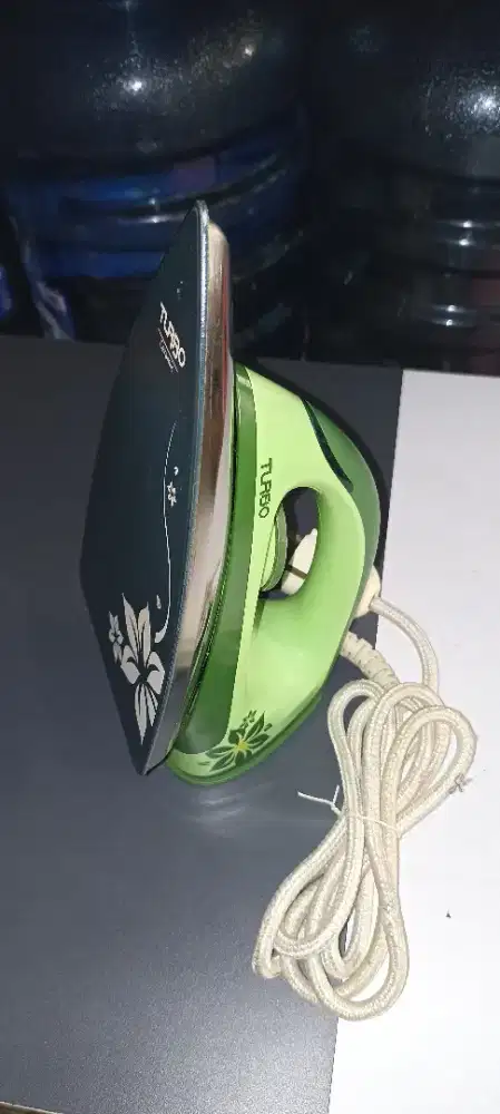 Setrika Turbo ceramic original normal mulus panas poll